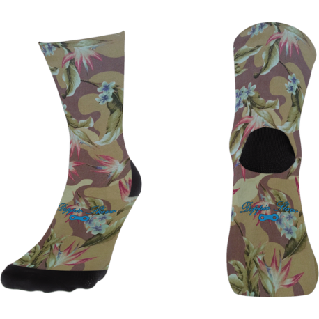 Camouflage flowers Sock
