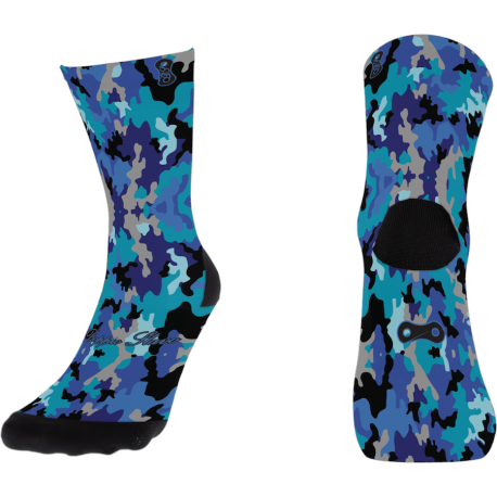 Blue Camouflage Sock