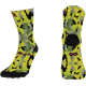 Fluor Yellow Camouflage Sock